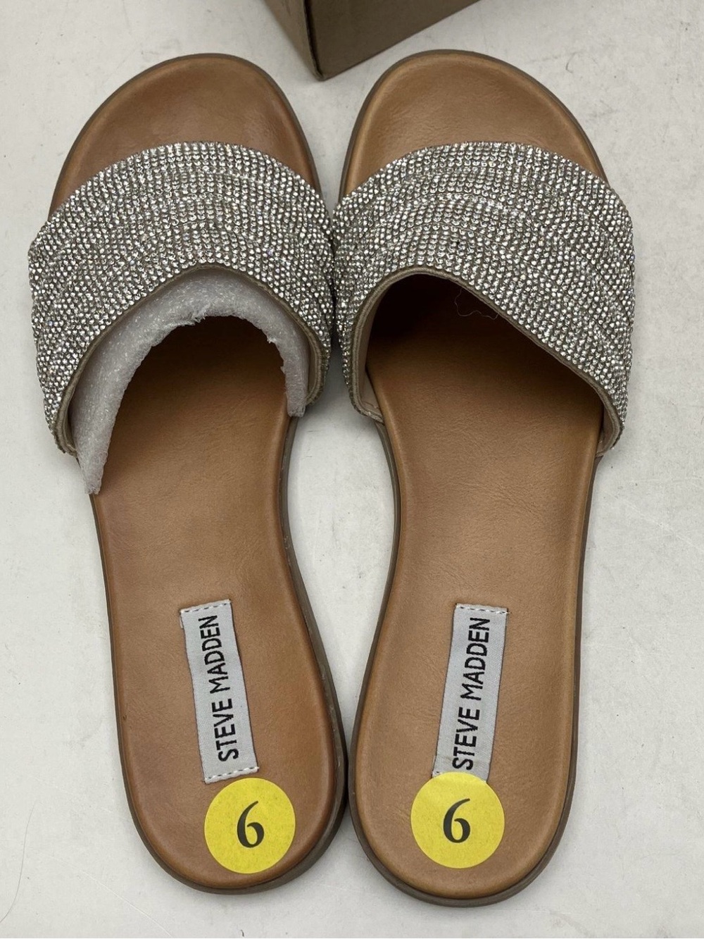 Steve Madden Punta Rhinestone Slide Sz 9 NIB